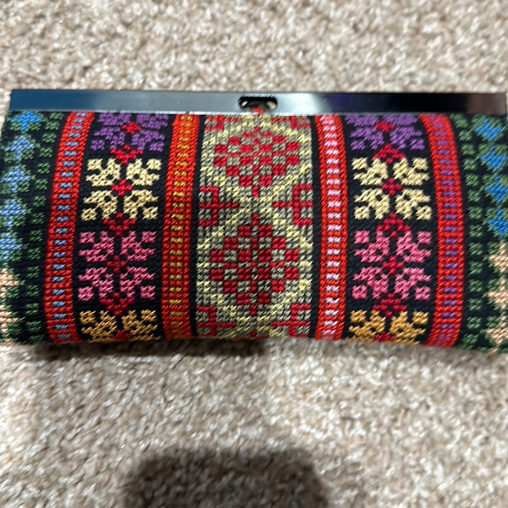 COPY - 8x4 hand stitched  Palestinian clutch wallet